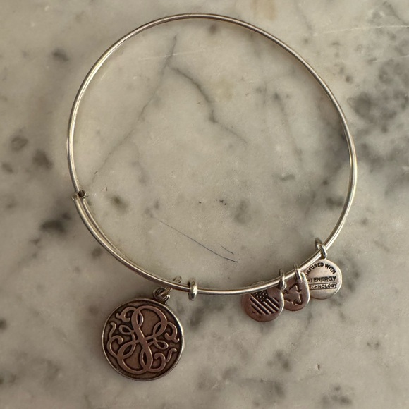 Alex and Ani Silver Charm Bracelet - Picture 1 of 2